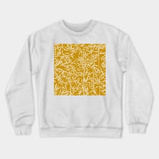 Cozy Garden with Bamboo / Minimalist Plants on Vintage Golden Yellow Crewneck Sweatshirt